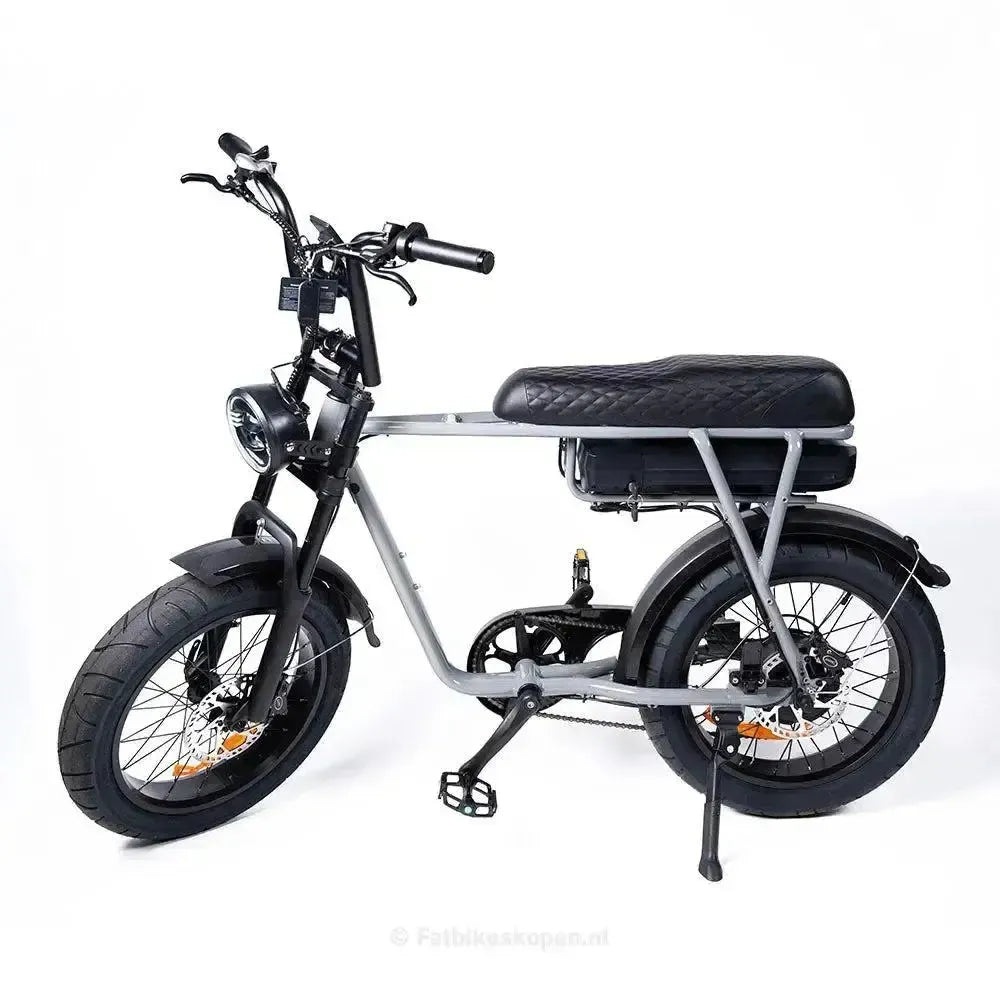 EB2 Fatbike Zilver + Alarm + Voetsteuntjes
