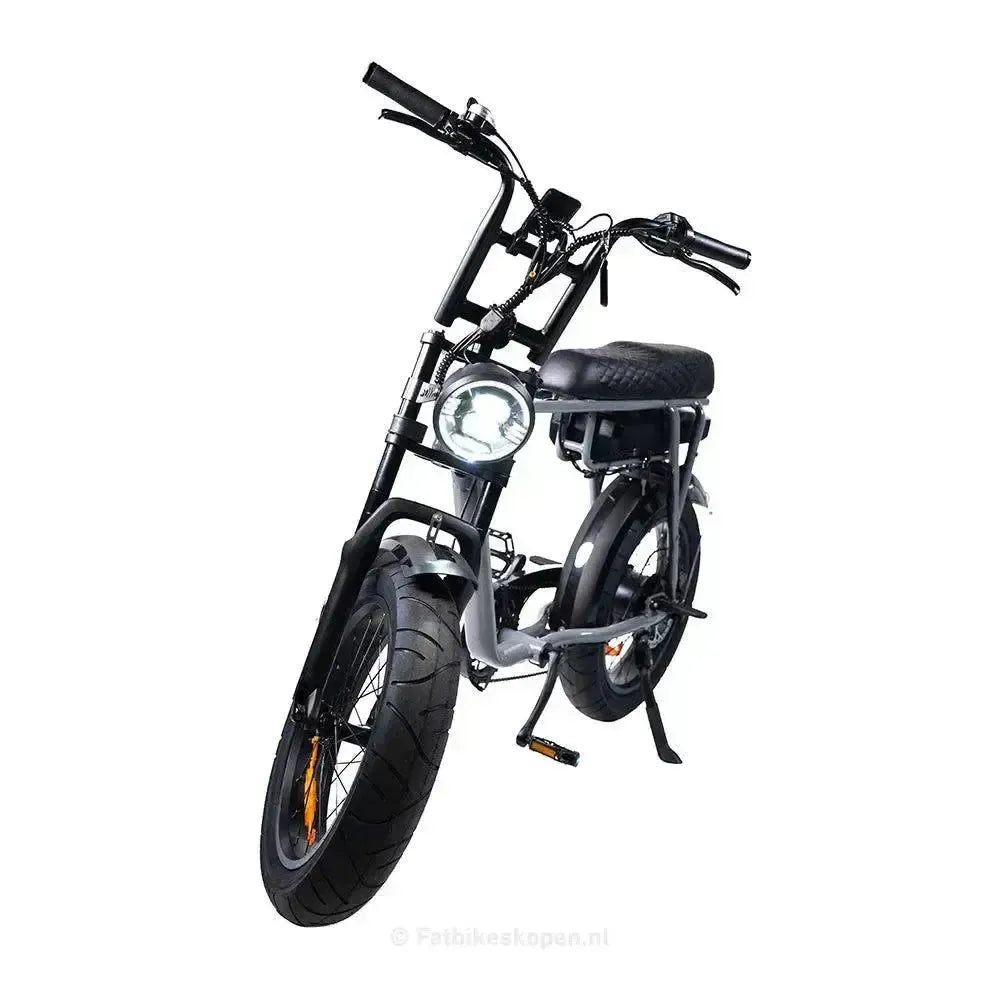 EB2 Fatbike Zilver + Alarm + Voetsteuntjes