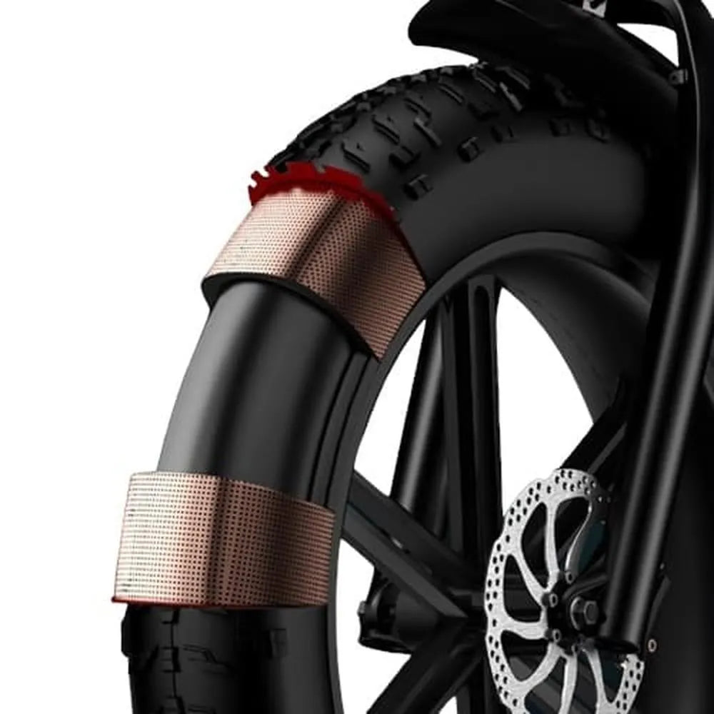 ENGWE M20 - Fatbike - Blanco + Sistema de alarma + Soporte para teléfono