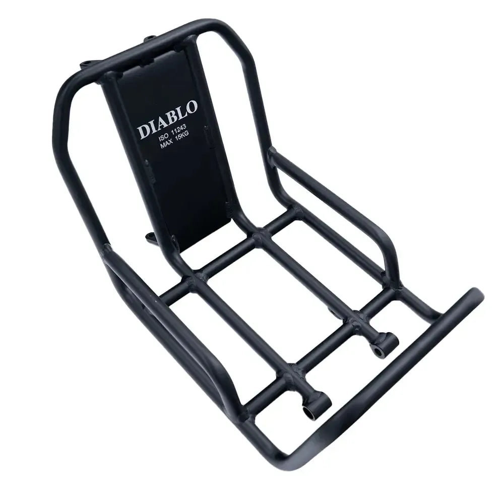 Diablo Zipper - Front Rack - Black