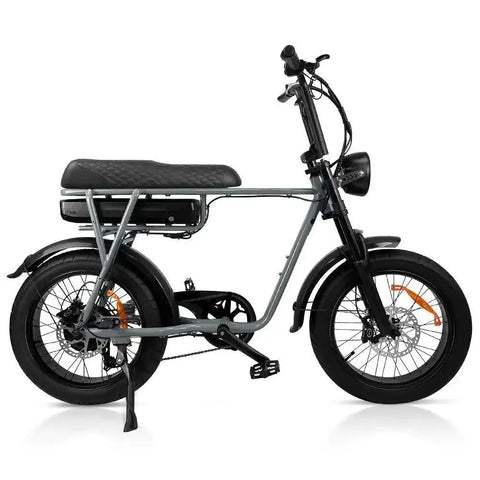 EB2 Fatbike Zilver + Alarma + Reposapiés