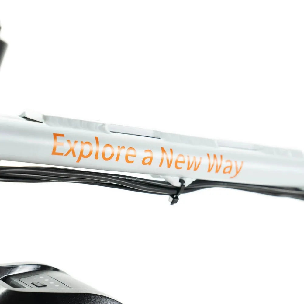 ENGWE M20 - Fatbike - Blanco + Sistema de alarma + Soporte para teléfono