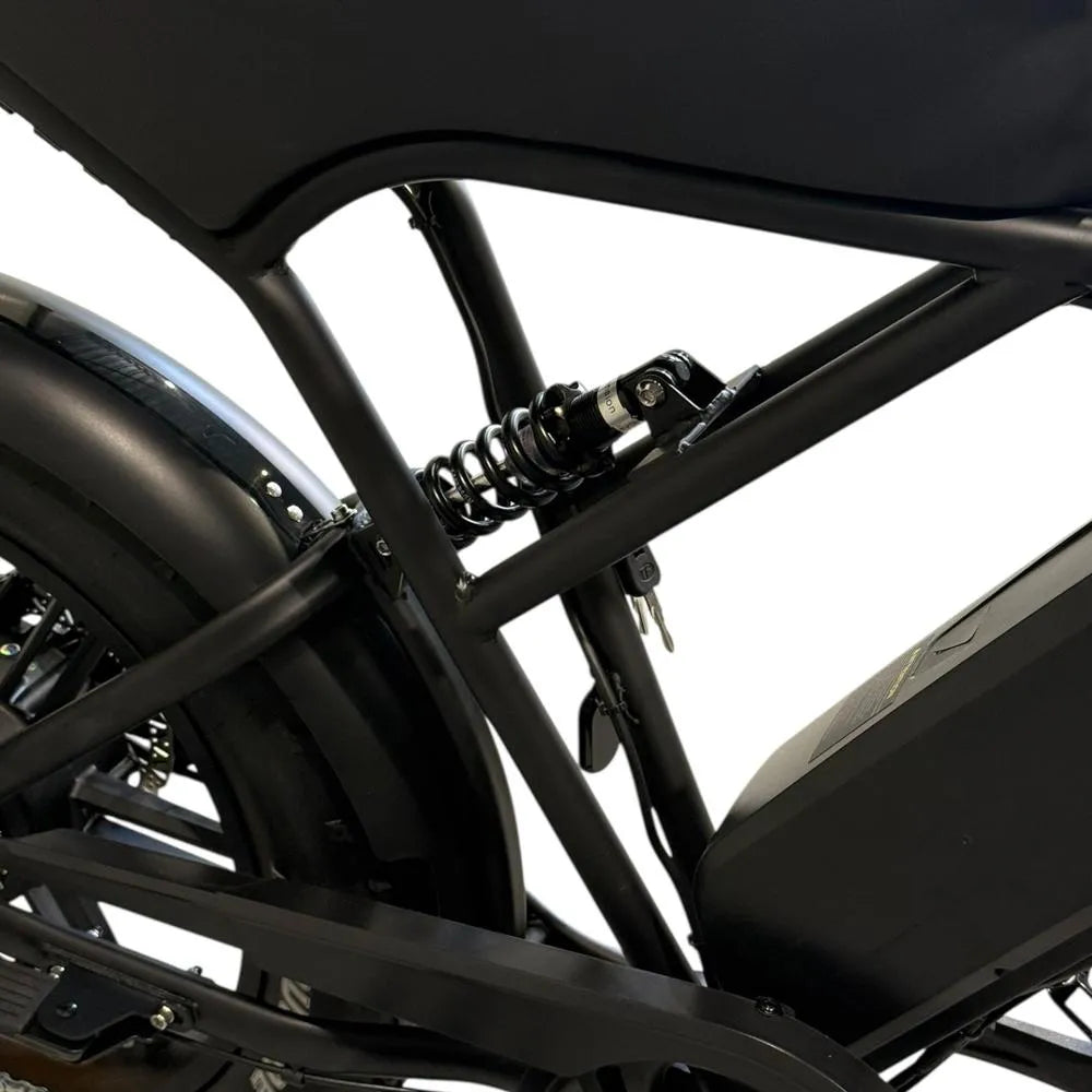 achtervering van de OUXI H9 4.0 Fatbike